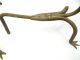 Antique Wrought Iron Metal Claw Foot Serpent Snake Reptile Fireplace Andirons Nr Fireplaces & Mantels photo 1