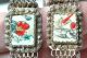 Vintage Antique Chinese Silver Filigree Scrimshaw Flowers Bracelet Bracelets photo 9