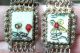 Vintage Antique Chinese Silver Filigree Scrimshaw Flowers Bracelet Bracelets photo 7