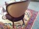 Wow Charming Antique French Needlepoint Chair With Matching Ottoman 1900-1950 photo 8