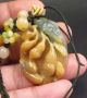 100% Natural Hand - Carved Old Hetian Jade Pendant Jadeite Necklace Peanut 575 Necklaces & Pendants photo 4