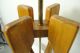 Mid Century Danish Modern Wood Lamp Burlap Shade Panton Era Mid-Century Modernism photo 7