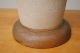 Mid Century Modern 1960s Art Texture Pottery Ceramic Lamp Burlap Shade Mid-Century Modernism photo 9