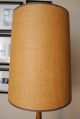 Mid Century Modern 1960s Art Texture Pottery Ceramic Lamp Burlap Shade Mid-Century Modernism photo 3