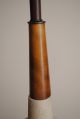 Mid Century Modern 1960s Art Texture Pottery Ceramic Lamp Burlap Shade Mid-Century Modernism photo 6