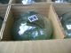 Nib Rare Factory Case Of 12 Lt Green Japanese Glass Float Ball Buoy Bouy Fishing Nets & Floats photo 2