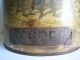 Antique 1800 General Store Tin Pepper Spice Bin Litho Columbus In America Indian Metalware photo 7