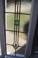 Old Vtg Double Pane Tulip Window Large Tall Stained Glass Salvage Uk 1900-1940 photo 3