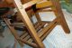 Antique 1920s Arts & Crafts Mission Oak Chair Heywood Wakefield Cane Seat Clover 1900-1950 photo 6