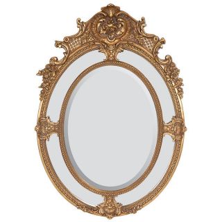 Oval Mirror Gold French Madame Vanity 68 