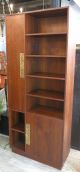 Tall & Narrow Danish Modern Rosewood Bookcase/cabinet Post-1950 photo 2