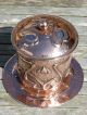 An Exceptional J & F Pool Of Hayle Arts & Crafts Copper Biscuit Barrel. Arts & Crafts Movement photo 1
