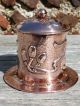 An Exceptional J & F Pool Of Hayle Arts & Crafts Copper Biscuit Barrel. Arts & Crafts Movement photo 5