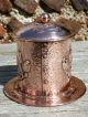 An Exceptional J & F Pool Of Hayle Arts & Crafts Copper Biscuit Barrel. Arts & Crafts Movement photo 6