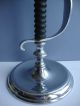 Early 20thc Novelty Chrome Candlestick With Sword Handle Shaft Metalware photo 9