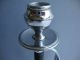 Early 20thc Novelty Chrome Candlestick With Sword Handle Shaft Metalware photo 10