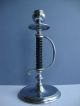 Early 20thc Novelty Chrome Candlestick With Sword Handle Shaft Metalware photo 1