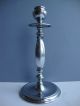 Early 20thc Novelty Chrome Candlestick With Sword Handle Shaft Metalware photo 3