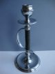 Early 20thc Novelty Chrome Candlestick With Sword Handle Shaft Metalware photo 5