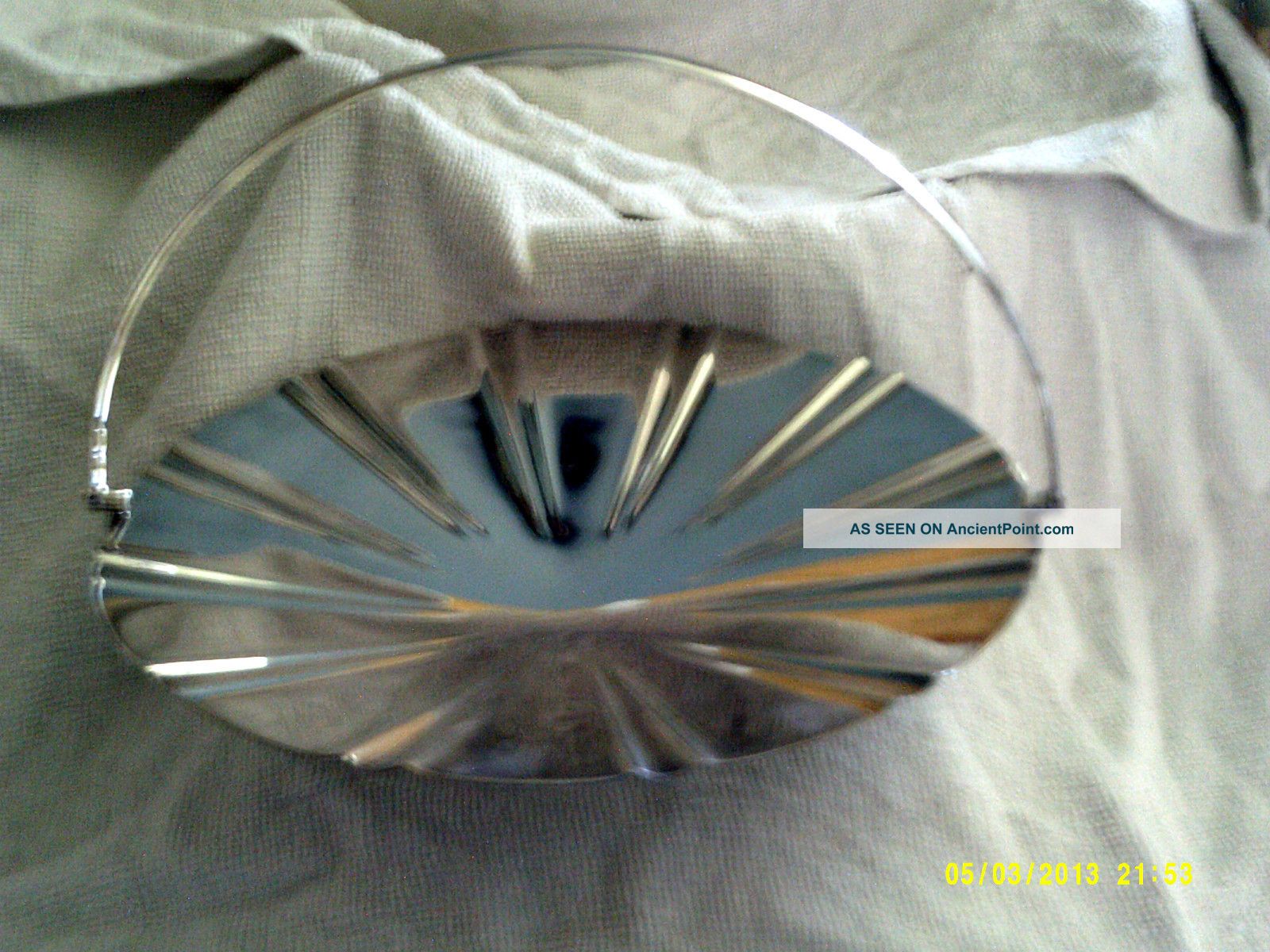 Stunning;vintage;art Deco;silver;pl; Ornate Cake Stand;;signed;; Art Deco photo