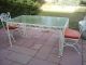 Pair Midcentury Modern Outdoor Wrought Iron Woodard Andalusian Patio Chairs Mid-Century Modernism photo 8