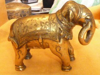 Antique Persian Bronze Bull Elephant 17th/18th Century Fine Collectible Piece photo