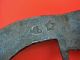 Fantastic Large Post Medieval Iron Axe With Star Hallmark,  17th/18th Century Ad. Metalware photo 5