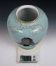 Vtg Large Japanese Kendo Helmet Shinai Sakura Ceramic Vase Samurai Sword Ikebana Vases photo 6