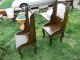Pair Of Antique Solid Wood Chairs 1900-1950 photo 6
