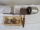 Antique Stereoscope & Underwood Griffith Stereoview Cards Stereoptican Viewer Optical photo 1