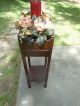 Older Mahogany Two Tier Plant Fern Candle Stand Planter F/ England 1900-1950 photo 1
