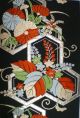 Japanese Antique Obi For Kimono Framed Art No.  1031 Tang Floral Design Other photo 2