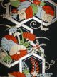 Japanese Antique Obi For Kimono Framed Art No.  1031 Tang Floral Design Other photo 3