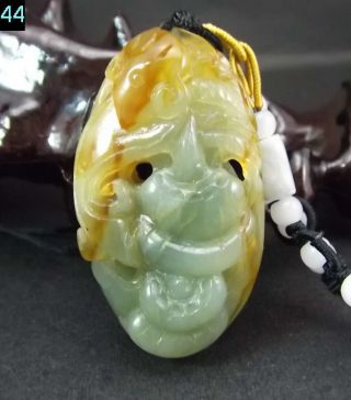 100% Natural 3d Hand - Carved Hetian Jade Pendant Jadeite Necklace Gourd&ruyi 44 photo