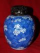 Fine Antique Chinese Porcelain Jar With Pierced Wood Top Other photo 9