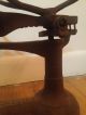 Antique Fairbanks Cast Iron Fishtail Base Scale W Weight Scales photo 5