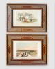 1856.  Antique Marquetry Frames With David Roberts ' Romantic Arabian Engraves Victorian photo 1