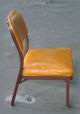Vintage Retro 1960s Yellow / Orange Vinyl Steel Office Industrial Tanker Chair Post-1950 photo 1