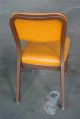Vintage Retro 1960s Yellow / Orange Vinyl Steel Office Industrial Tanker Chair Post-1950 photo 2