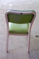 Retro Vtg 1960s Lt Green Vinyl All Steel Eqpmt Office Industrial Factory Chair Post-1950 photo 1