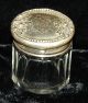 Antique International Sterling Silver Lidded Jar Artnouveau Roses La Pierre Mfg. Boxes photo 2
