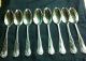 Sterling Silver Spoons 8 Marked Matching.  925 Scrap Or Use W/ Dings 126.  8 Grams Mixed Lots photo 1