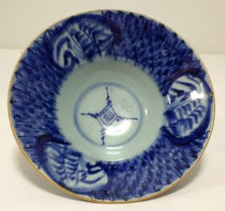 Antique Chinese Blue And White Porcelain Bowl - 17th Century photo