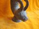Chinese Bronze Pot Wine Cup Ox Shape Drinking Vessel Visual Old Antique Pots photo 1