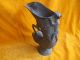 Chinese Bronze Pot Wine Cup Ox Shape Drinking Vessel Visual Old Antique Pots photo 3
