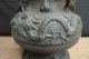 Antique Bronze Jar Expensive Collection Pot Vase Box Naga & Watery Creature Pacific Islands & Oceania photo 3