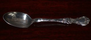 1835 R Wallace A1 Silverplate Demitasse Spoon Souvenir The Capitol Washington Dc photo