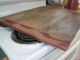 Vintage Wood Noodle Board / Cutting Board - - Barn Red - - Baker Ends Primitives photo 5
