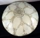 Vtg Antique Art Deco Clear Press Glass Ceiling Light Shade 3 Hole Mount Chandeliers, Fixtures, Sconces photo 2