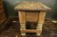 A Fantasic Little Primitive Carved Wooden Accent Side Table Antique Wood Table Primitives photo 8